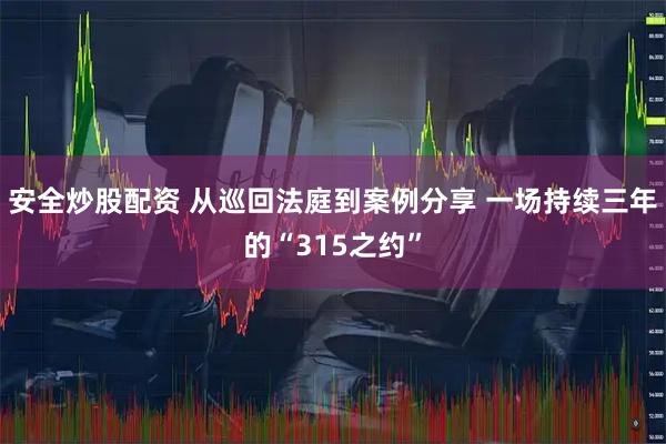 安全炒股配资 从巡回法庭到案例分享 一场持续三年的“315之约”